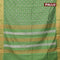 Bhagalpuri saree green with allover butta prints and zari woven border