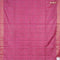 Bamboo silk saree magenta pink with allover thread weaves and sequin work pallu