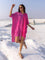 'I Love Pink' Oversized Asymmetrical Modal Long Shirt