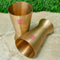 Kansa Lassi Glass, Bronze Lassi Glass Drinkware, Diameter 3 Inches, Capacity: 200ML (Set of 2)