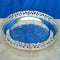 German Silver Tray with Round Shape, Puja Decorative Tray