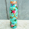 Printed Design Pure Copper Water Bottle, Copper Bottle with Leakproof Threaded Cap Capacity: 1000ml