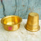 Brass Coffee Dabra, Traditional Coffee Cup and Dabra, Filter Coffee Dabra Set