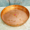 Pure Copper Plate, Copper Thali Hammered Design Online in India.