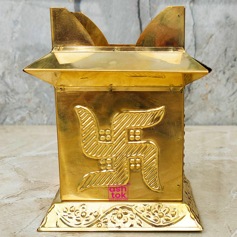 Brass Tulsi Kota, Tulsi Planter, Handcrafted Decorative Piece, Tulsi Kota For Home