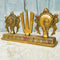 Brass Shanku Chakra Naama Stand, Antic Shanku Naamam, Decorative Showpiece