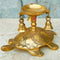 Brass Tortoise Stand Diya with Bells, Decorative Showpiece