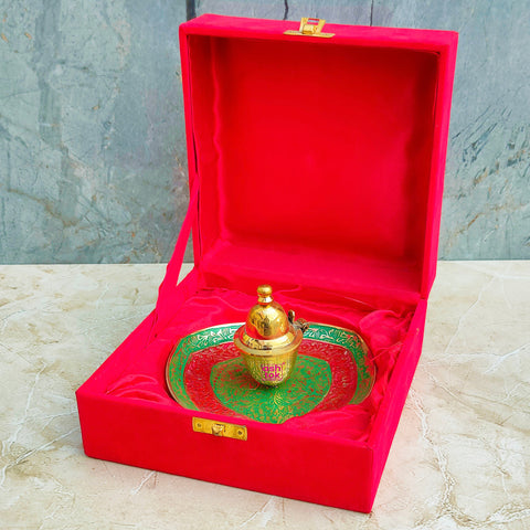 Meenakari Design Kumkum Gift Box, Unique Return Gift