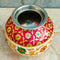 Stainless Steel meenakari Ghada, Handcrafted Water pot, Storage pot, Marriage Item