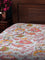 Block Printed Cotton Bedspread - Single