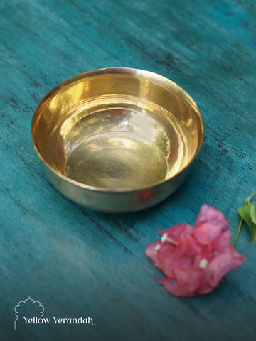 Pure Brass Serving Bowl - 4.5" Dia