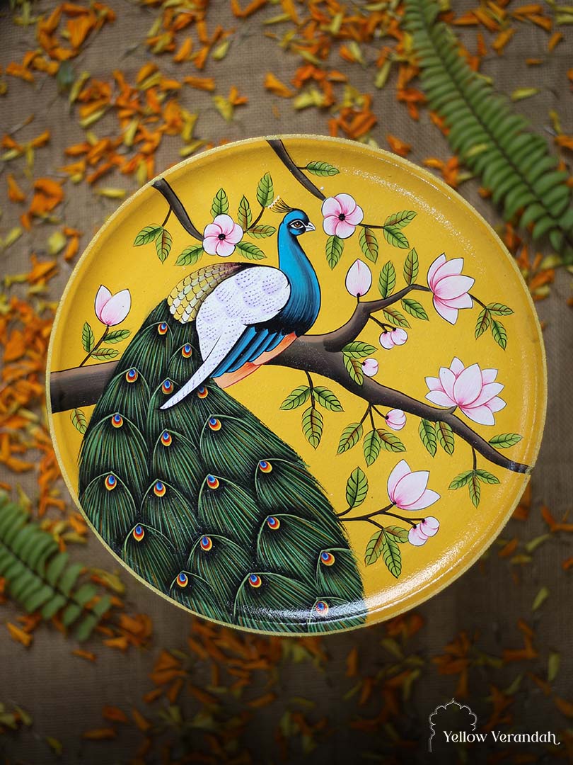 Pichwai Handpainted Wall Plate - 10