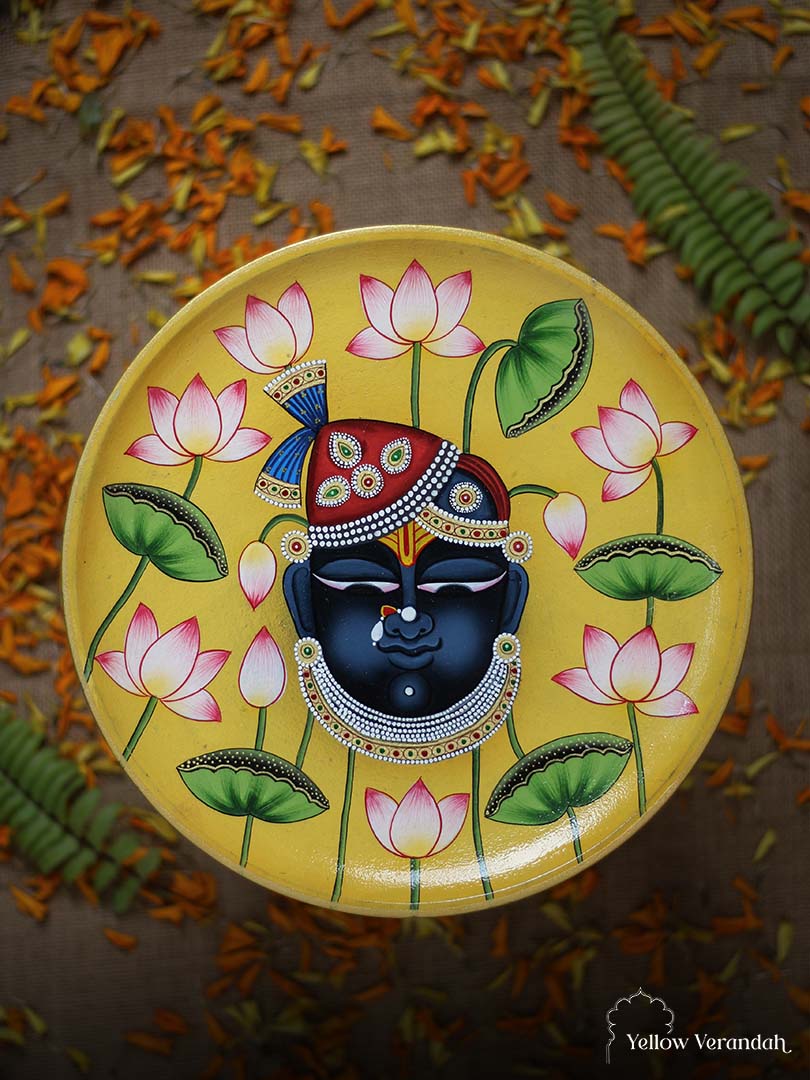 Pichwai Handpainted Wall Plate - 10