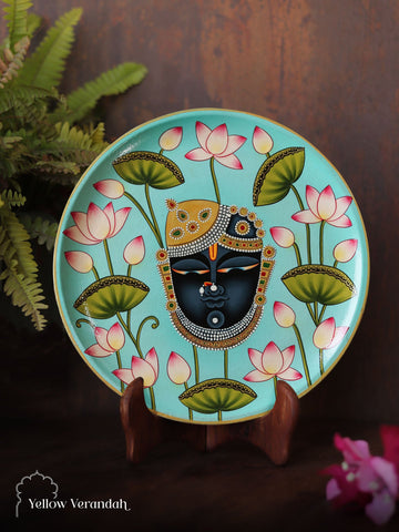 Pichwai Handpainted Wall Plate - 10"