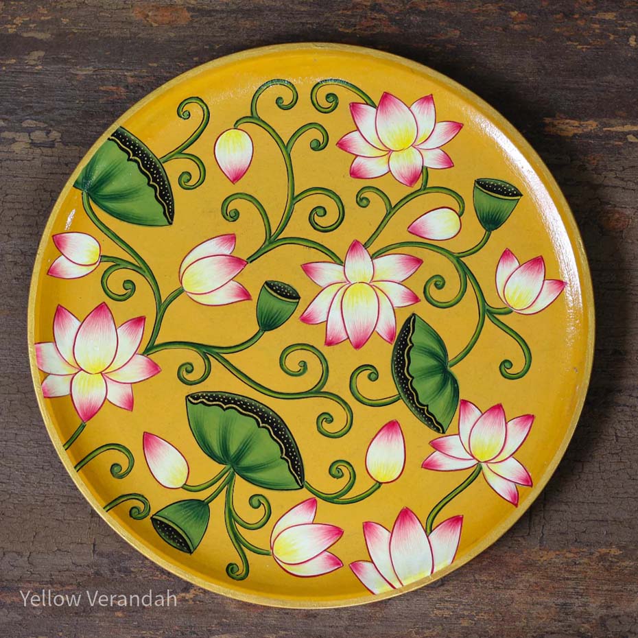 Pichwai Handpainted Wall Plate - 10"