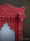 Wooden Jharokha Mirror - Red