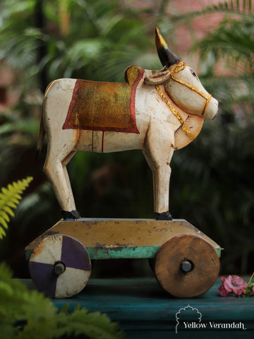 Antique Wooden Cow