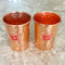 Pure Copper Glass, Tumbler Export Quality, Drinking Water Glass, Yoga Ayurveda (Pack of 10 Pcs)