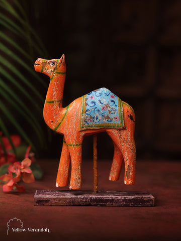 Wooden Camel On Stand