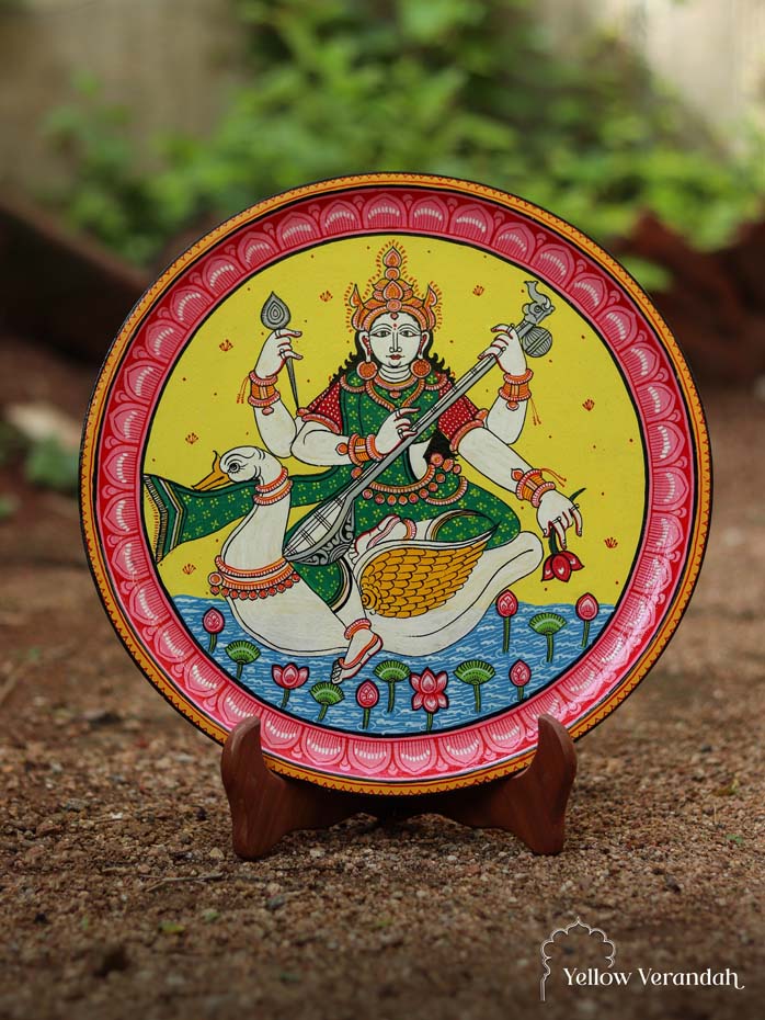 Patachitra Handpainted Wall Plate - 12