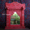 Wooden Jharokha Mirror - Red