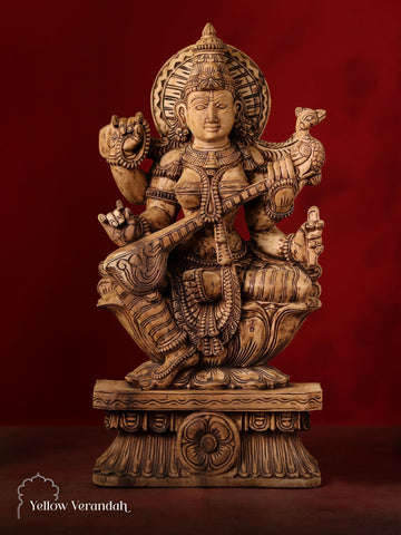 Antique Saraswati Sculpture