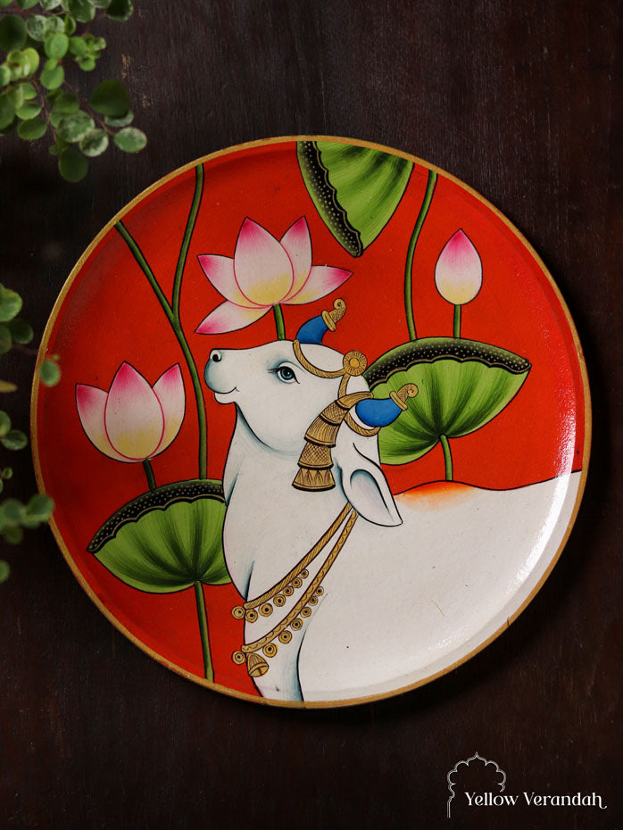 Pichwai Handpainted Wall Plate - 10