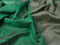 Banarasi raw silk saree green with allover zari weaves & buttas and woven border