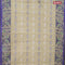 Bengal cotton saree elaichi green and blue with thread woven buttas and long thread woven border without blouse