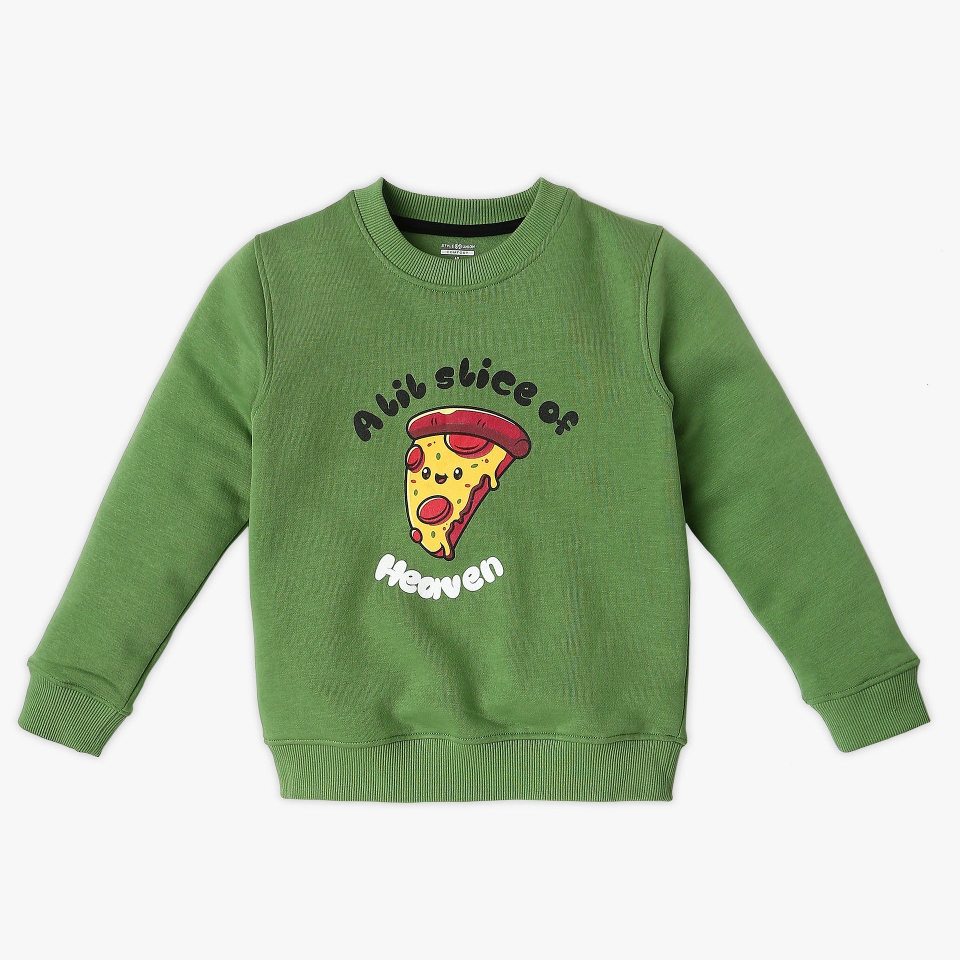 Boy's Regular Fit Printed Sweat Tee