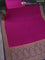 Banarasi crepe partly saree pink and violet with woven buttas and woven border