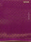 Banarasi semi crepe saree purple with allover zari woven brocade weaves and lace work border