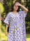 Kumudini Block Printed Cotton Kaftan