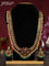Antique guttapusalu haram floral & chandbali design with kemp & cz stones and pearl & green beads hangings