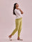 Women Solid Light Pista Cotton Pencil Pant