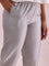 Women Solid Silver Mid Rise Cropped Metallic Pants