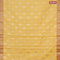 Banarasi kota saree yellow and pink shade with zari woven buttas and zari woven border