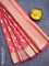 Banarasi kota saree pink shade with allover thread & zari weaves and paisley zari woven border