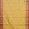 Banarasi kota saree yellow and pink shade with allover zari weaves and zari woven border