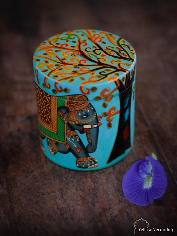 Handpainted Bamboo Box