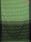 Bengal soft cotton saree pista green and black with allover weaves and simple border