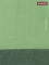 Bengal soft cotton saree pista green and black with allover weaves and simple border