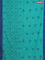 Bengal soft cotton saree teal green and blue with allover butta weaves and simple border