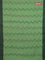 Bengal soft cotton saree pista green and black with allover weaves and simple border