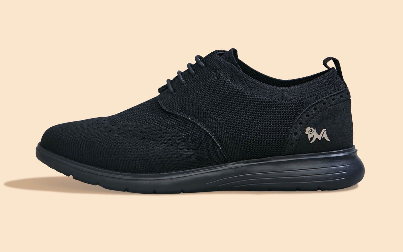 Casual Derby Sneakers : Black