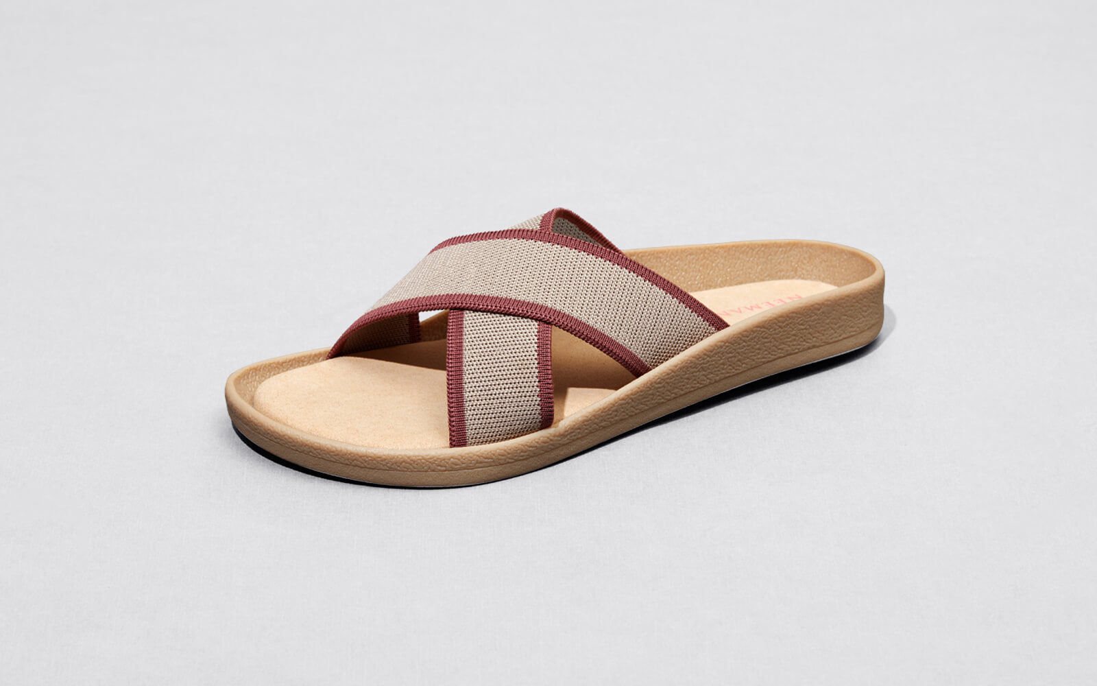 Cross Knit Sandals : Beige