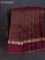 Banarasi mushru silk saree wine shade with allover zari weaves and zari woven border