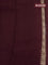 Banarasi mushru silk saree wine shade with allover zari weaves and zari woven border