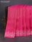 Banarasi mushru silk saree pink with allover zari weaves and zari woven border