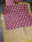 Banarasi silk cotton saree mauve pink and yellow shade with allover thread & zari woven butta weaves and woven border